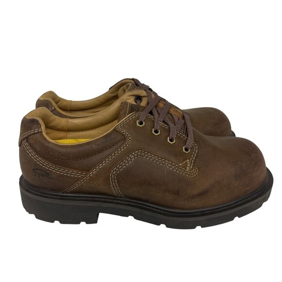 DAKOTA Men's Aluminum Toe Composite Plate Oxford Safety Shoes 1117QC Brown 12W - Picture 2 of 8
